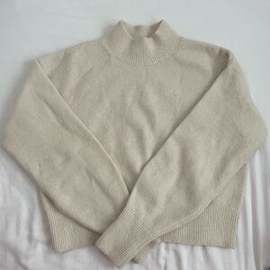 & Other Stories cream mock neck sweater 🦷 eur XS